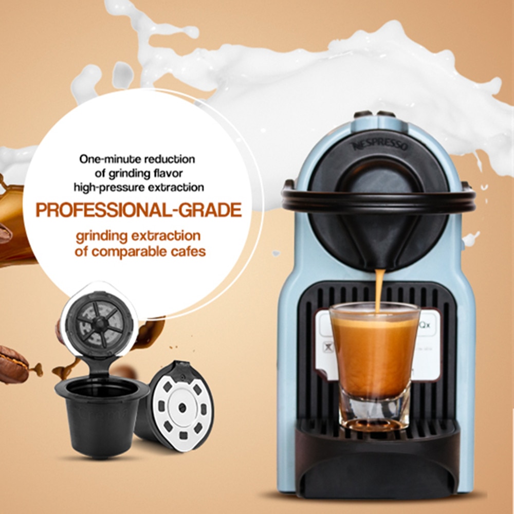 Verbeterde hervulbare espresso koffiefilters, koffiecapsules voor nespresso
