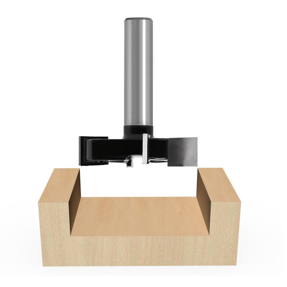 1pc 1/2 "12mm tige 4 bord T Type fraise à rainurer outil de travail du bois routeur Bits pour bois de industrielle fraise à rainurer