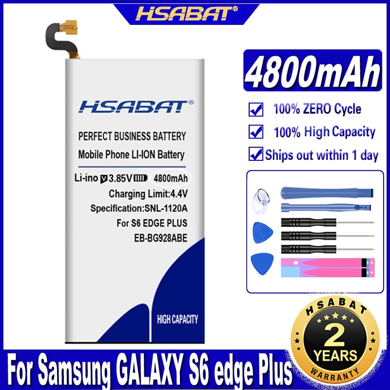 Top Brand HSABAT Battery for Samsung Galaxy S6 S7 S8 S9 S10 S20 (S6 S7 EDGE) (S6 EDGE S8 S9 S10 S20 Plus) S10 Lite S10 5G: for S6 edge Plus