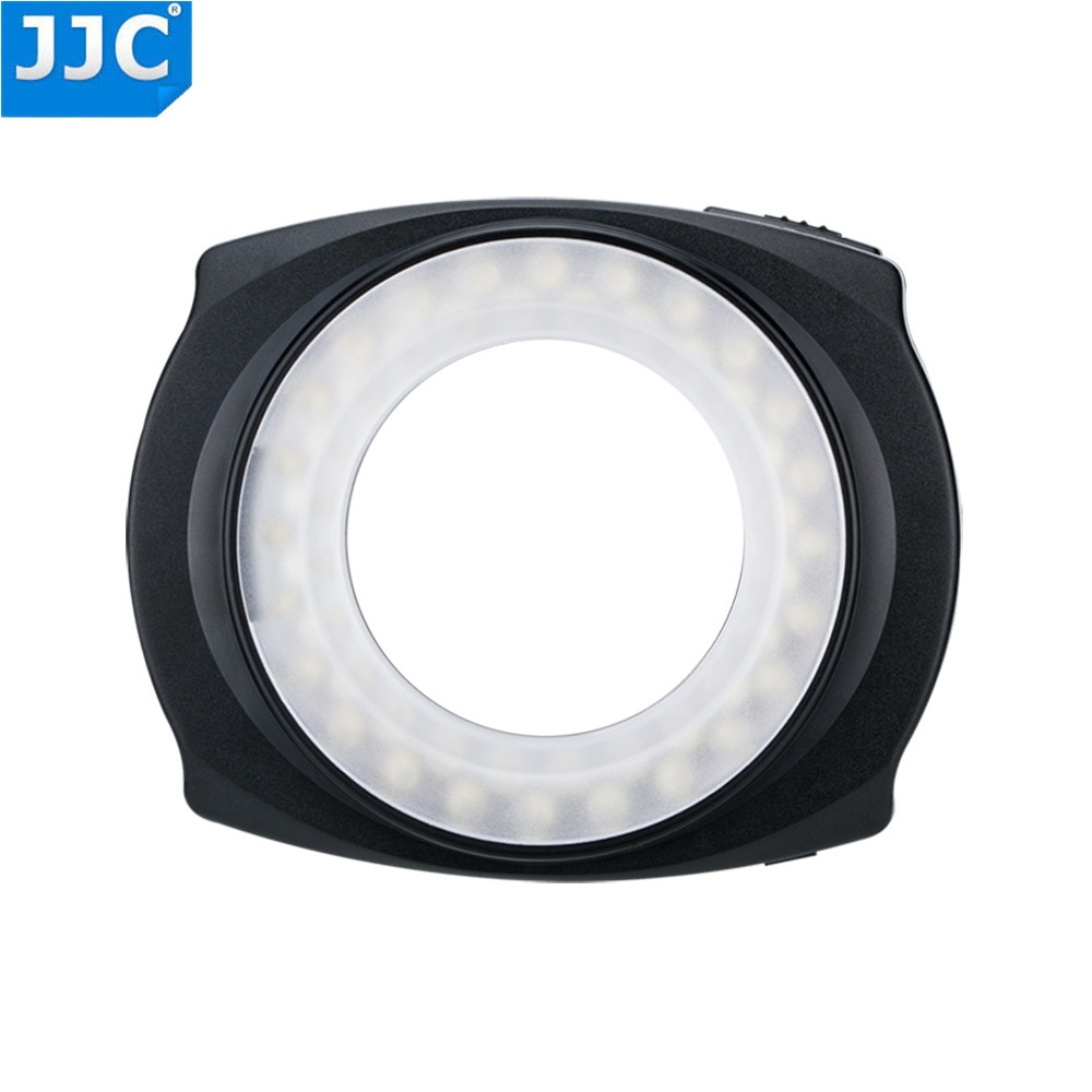 Jjc Led Flash Macro Ring Light Speedlite Voor Dslr Macro Lens Omvat Adapter Ring 49Mm 52Mm 55Mm 58Mm 62Mm 67Mm Stap Ring