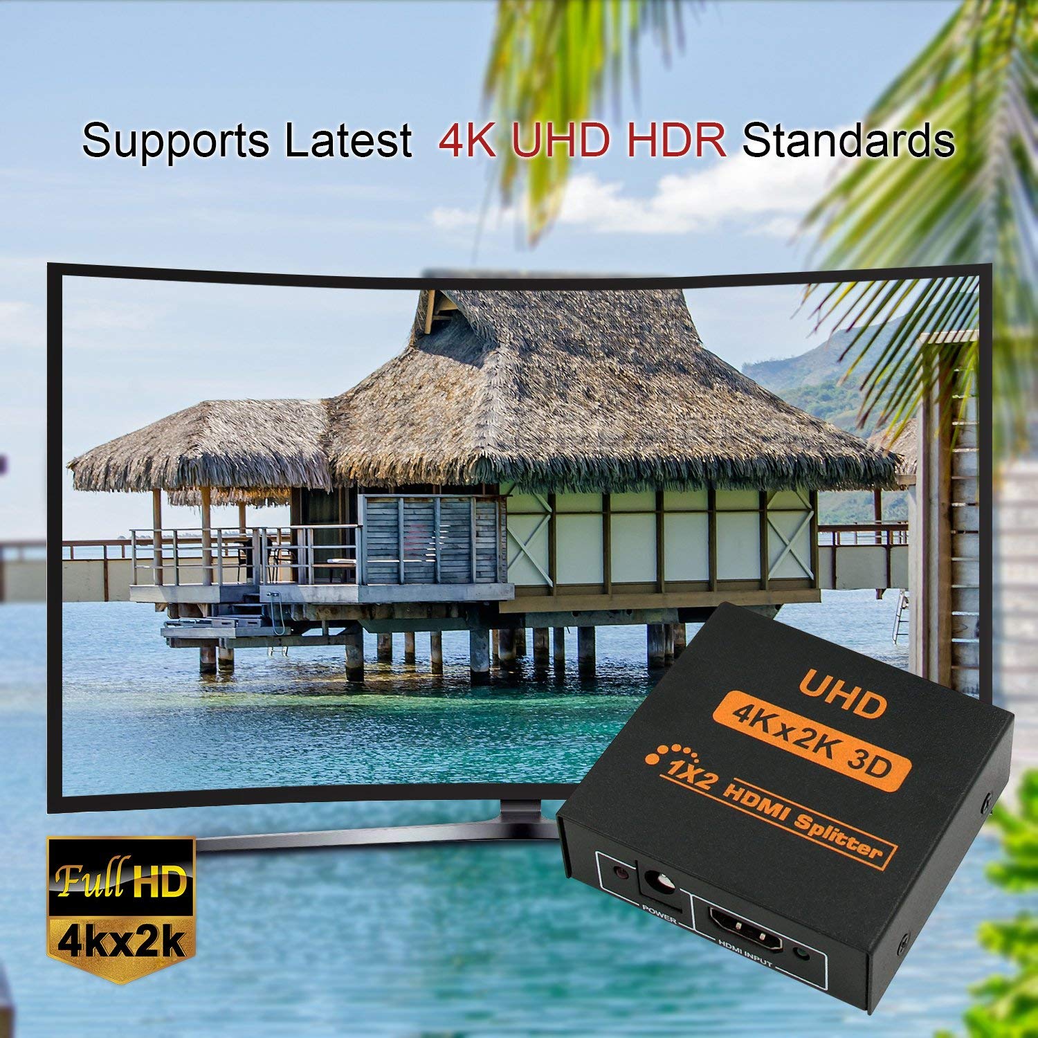 Factory Prijs Hdmi Splitter 1X2 4K X 2K Uhd 1080P 3D 1 In 2 Out 1 Naar 2 Hdmi Splitter Converter