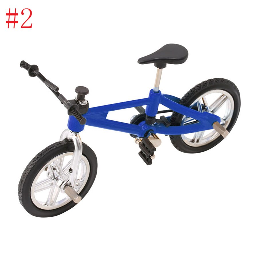 Mini Vinger BMX Fiets Flick Trix Vinger Bikes Speelgoed BMX Fiets Model Fiets Gadgets Novelty Gag Speelgoed Voor Kids: Blauw