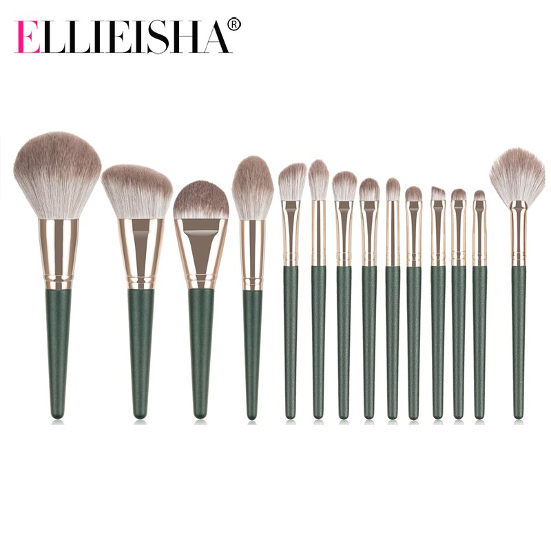 Make Up Brush Set Eyeshadow Brow Makeup Face Mask Brush Makeup Facial Foundation Cosmetic Blusher Make Up Tools Makeup Brush Bag: 14pcs