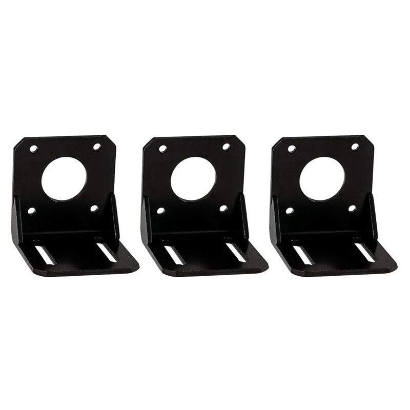 Stepper Motor Mounting Bracket, 3PCS Alloy Steel L Bracket for Nema 17 Stepper Motor with Screws and Inner Hexagon Spanner