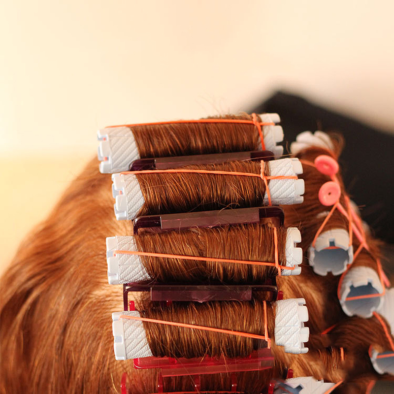 Banda de goma resistente al calor para permanente, accesorio de peinado para hacer cabello rizado y ondulado, DIY, UN434