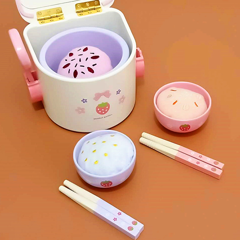 Children's Wooden Play House Girl Cooking Toys Rice Cooker Simulation Small Appliances Kitchen Rice Cooker