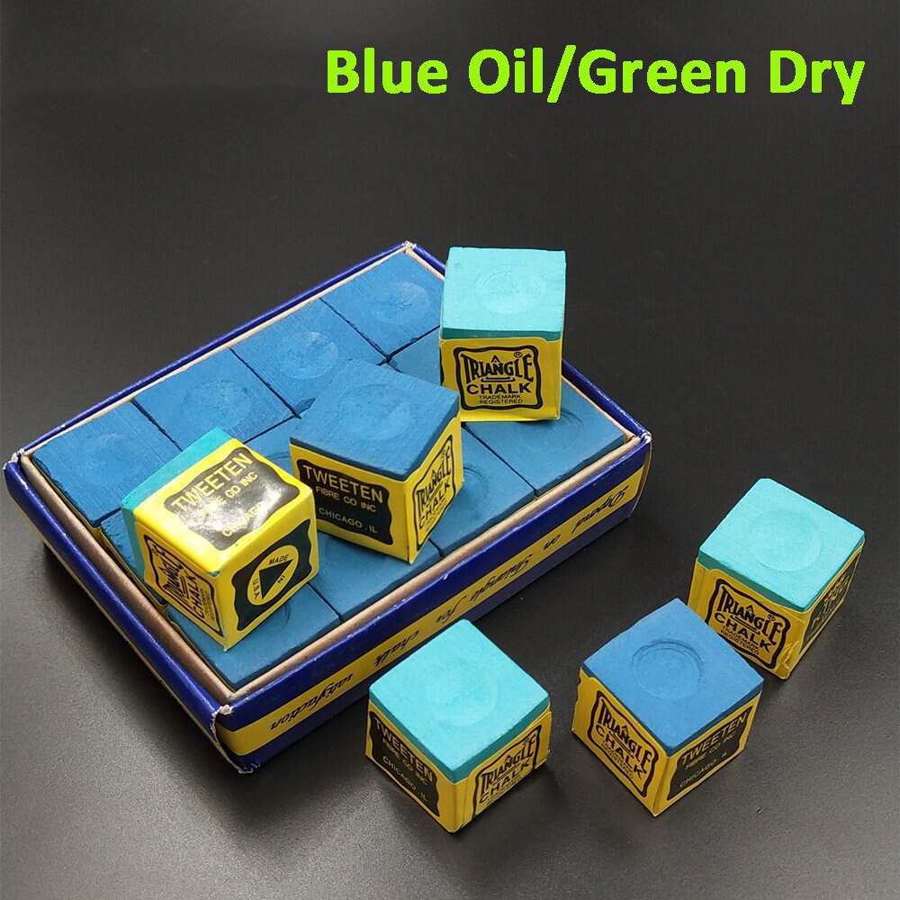 Duurzaam calciumcarbonaat tip krijt blauw olieachtig antislip poolkeu krijt biljart accessoires snookerkeu krijt biljart krijt