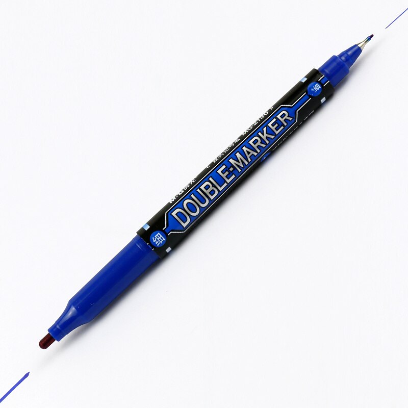 12 stücke M &Ampere; G Doppel markieren stift verrotten blau schwarz öl stift haken linie logistik markieren wasserdicht schnell trocknend nicht verblassen sterben stift von markieren