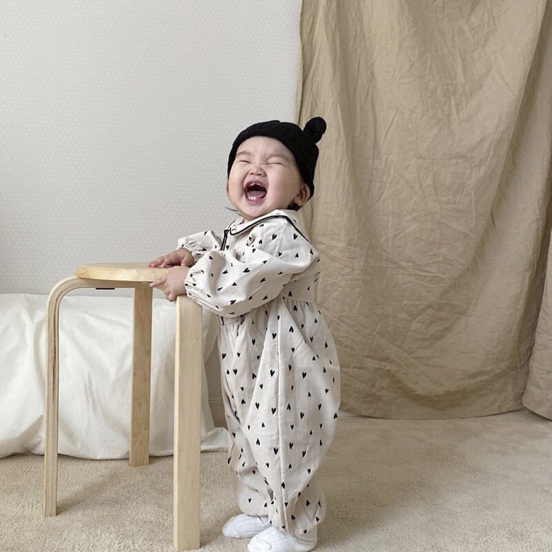 5515 Popular Baby Girl Corduroy One Piece Clothes Autumn Winter Double Layer Baby Boys Climbing Clothes 0-24M Bodysuit
