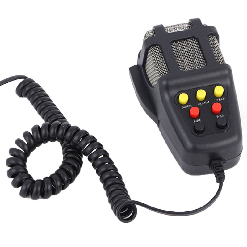 Tone Sound Car Emergency Siren Car Siren Horn Mic PA Speaker System Emergency Amplifier Hooter 12V 100W