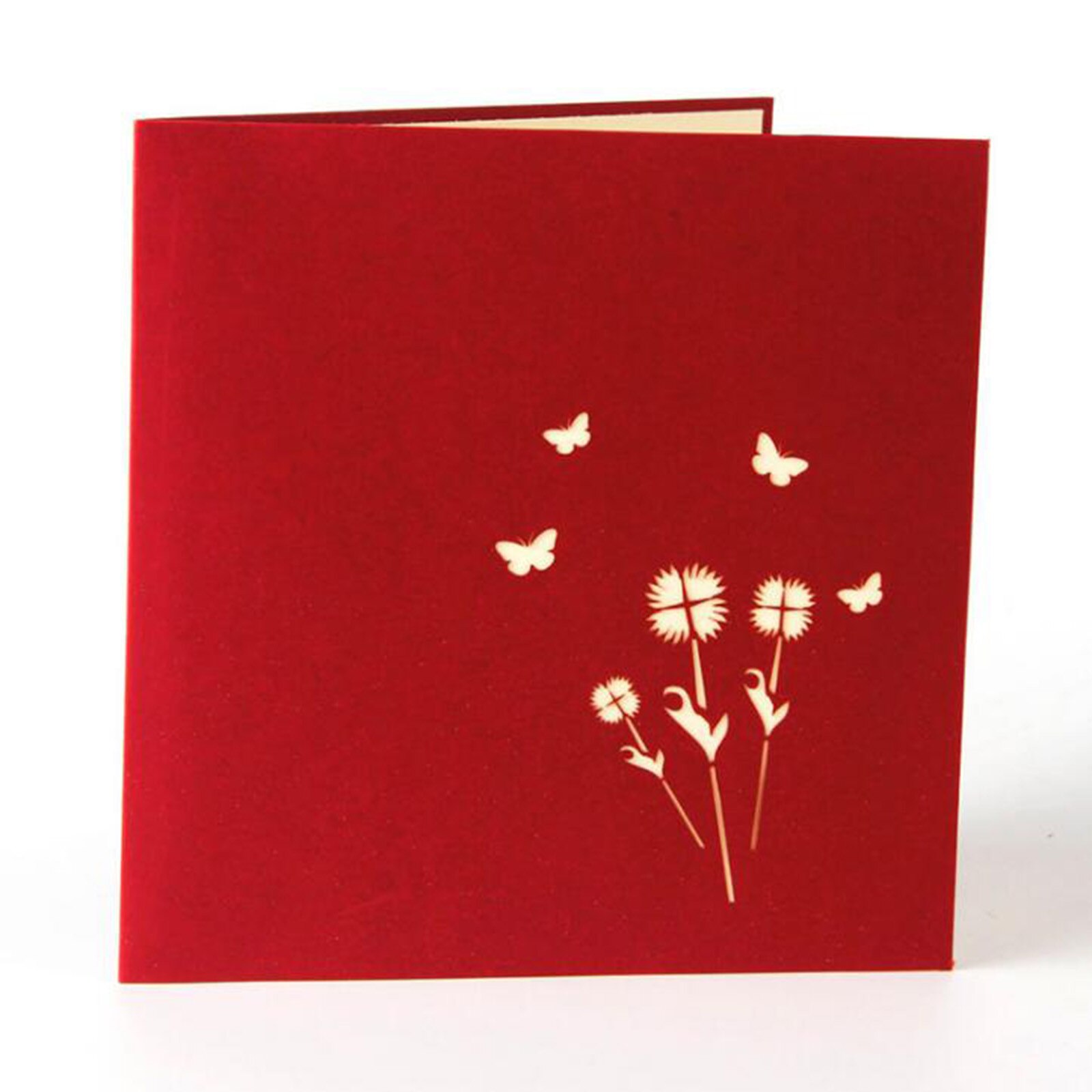 Mother's Day Card Flowers Pop-Up Card 3D Paper Carving Greeting Card Handmade Birthday Card For Mom Greeting Card