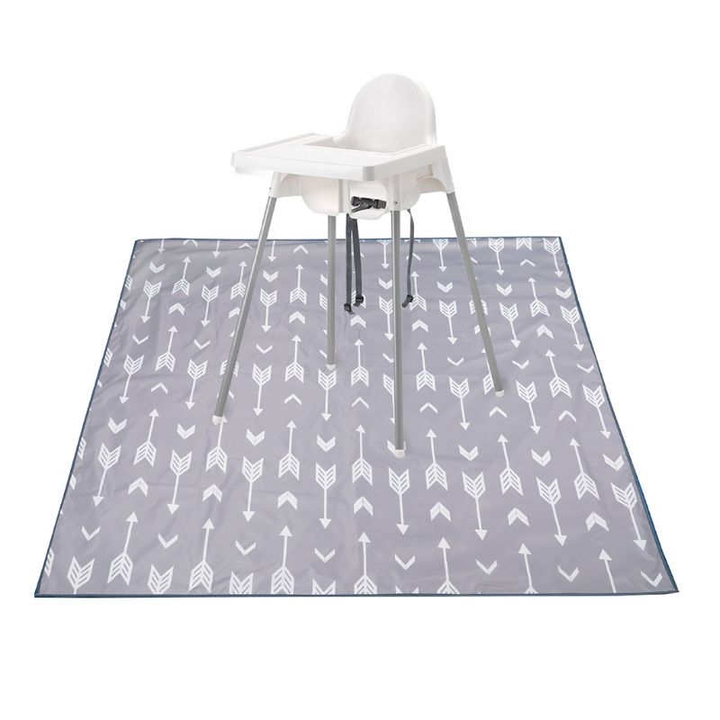 Hohe Stuhl Spritzen matt Boden Schutz Nicht Unterhose Wasserdichte Baby Eatting Spielen matt U50F