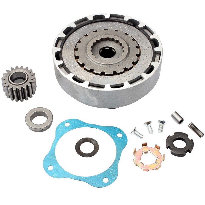 Accesorios para motocicleta, conjunto de placa de embrague de motor de 125cc de 18 dientes, Kit de montaje de placa de embrague de motor cuádruple de bicicleta de tierra