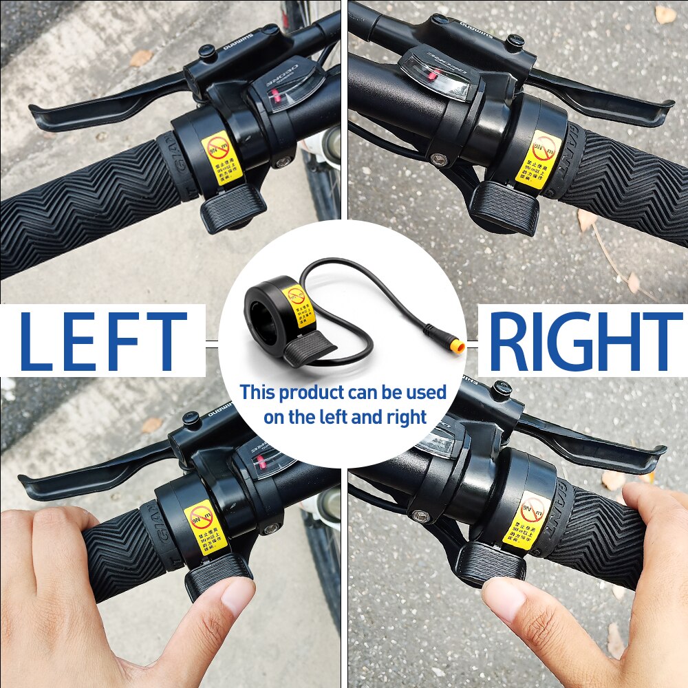 Throttle Electric Scooter Bike 12V-72V Thumb Throttle Accelerator for Ebike Bicycle Conversion Kit