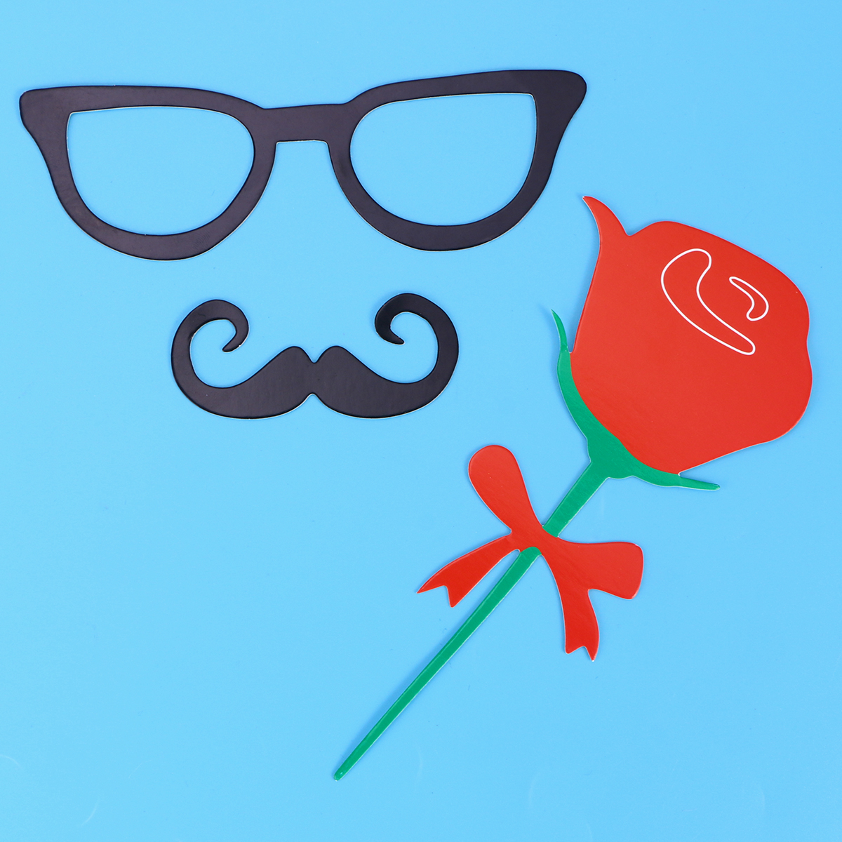 18 Pcs Party Prop Set Hand Sign Decorative Funny Party Supplies Photo Booth Props for Wedding Gathering Party