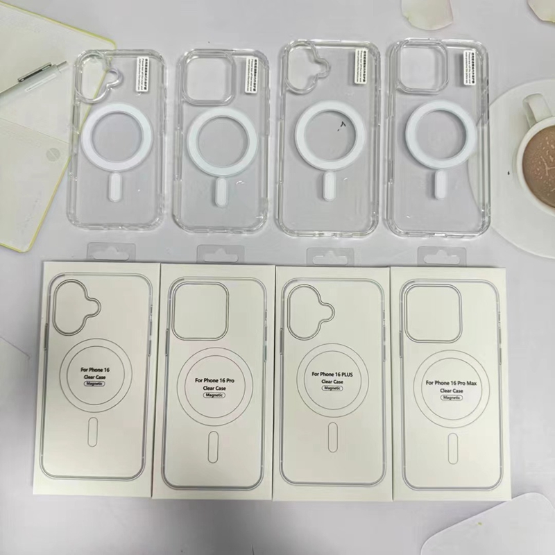 Coque Silicone Magnétique IPhone 16 à 12 - Transparente, Antichoc Et Compatible Magsafe