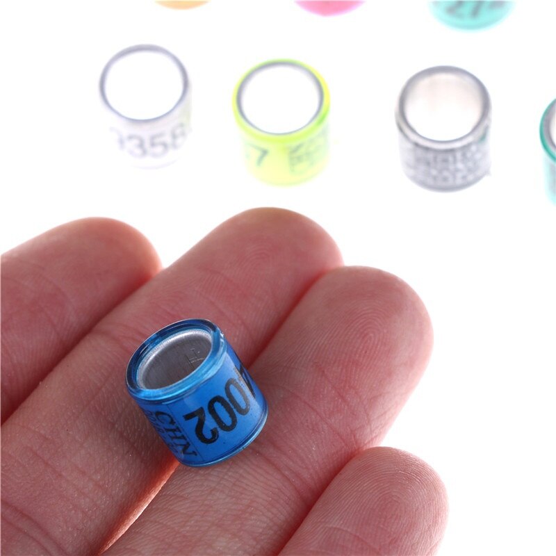 20Pcs Vogel Duif Been Rings Identificeren Duif Bands 8Mm Plastic Met Al Gb Ringen Duif Training Levert Aluminium ringen Voor Duif