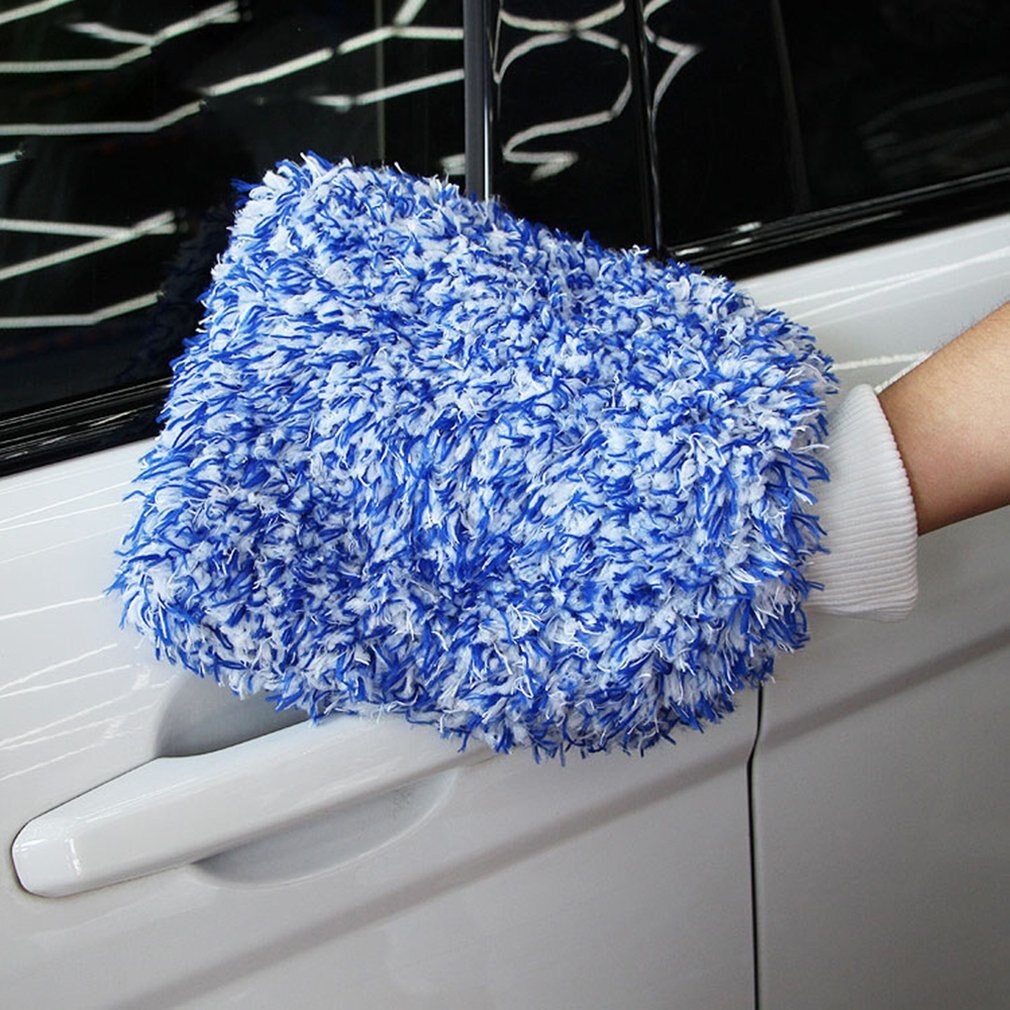 Soft Absorption Glove High Density Car Cleaning Ultra Soft Easy To Dry Auto Detail Microfiber Madness Wash Cloth