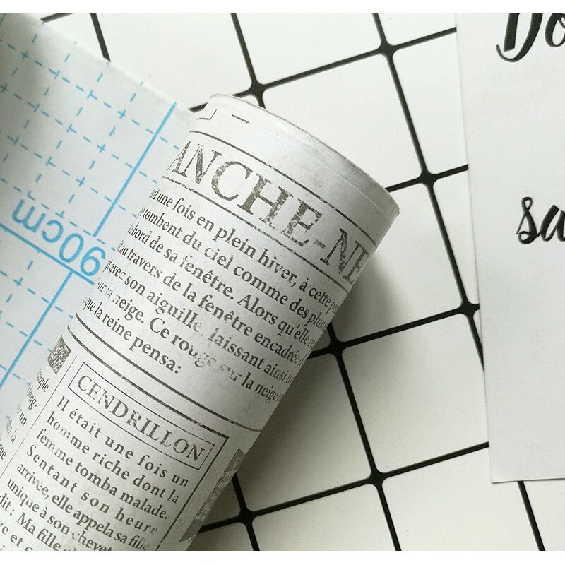 Papel tapiz autoadhesivo DIY Vintage patrón de periódico adhesivo impermeable para pared decoración del hogar papel tapiz de vinilo PVC extraíble