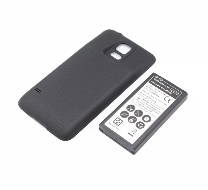 1X6500Mah S5 I9600 Extended Battery + Back Cover Voor Samsung Galaxy S5 Sv I9600 I9602 SM-G900T G900V g900P G900A G900K