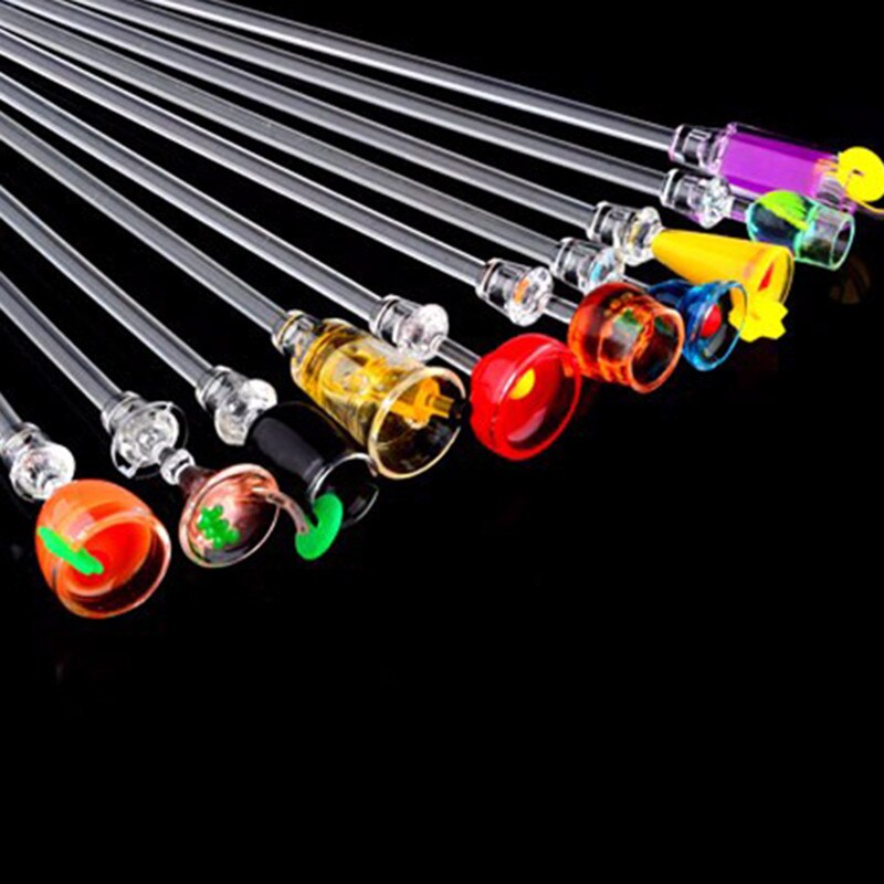 10pcs/set 23cm Wine Glass Bar Swizzle Mixing Sticks Cocktail Drink Stirring Sticks Mixer Muddler for Restaurant Bar Party Cafe