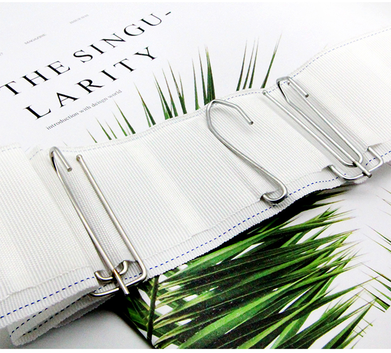 1pcs Curtain Multifunction Tape Curtains Heading Pull Pleated Tape Rod Header 4 Hooks/m White Tape Curtain Accessories: 1PC of 30 meters