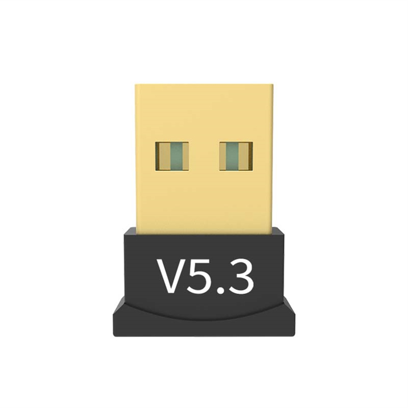 Adaptador USB inalámbrico Bluetooth para Pc, receptor Dongle USB Bluetooth 5,3 5,0 para altavoz, ratón, teclado, transmisor de Audio y música: Negro