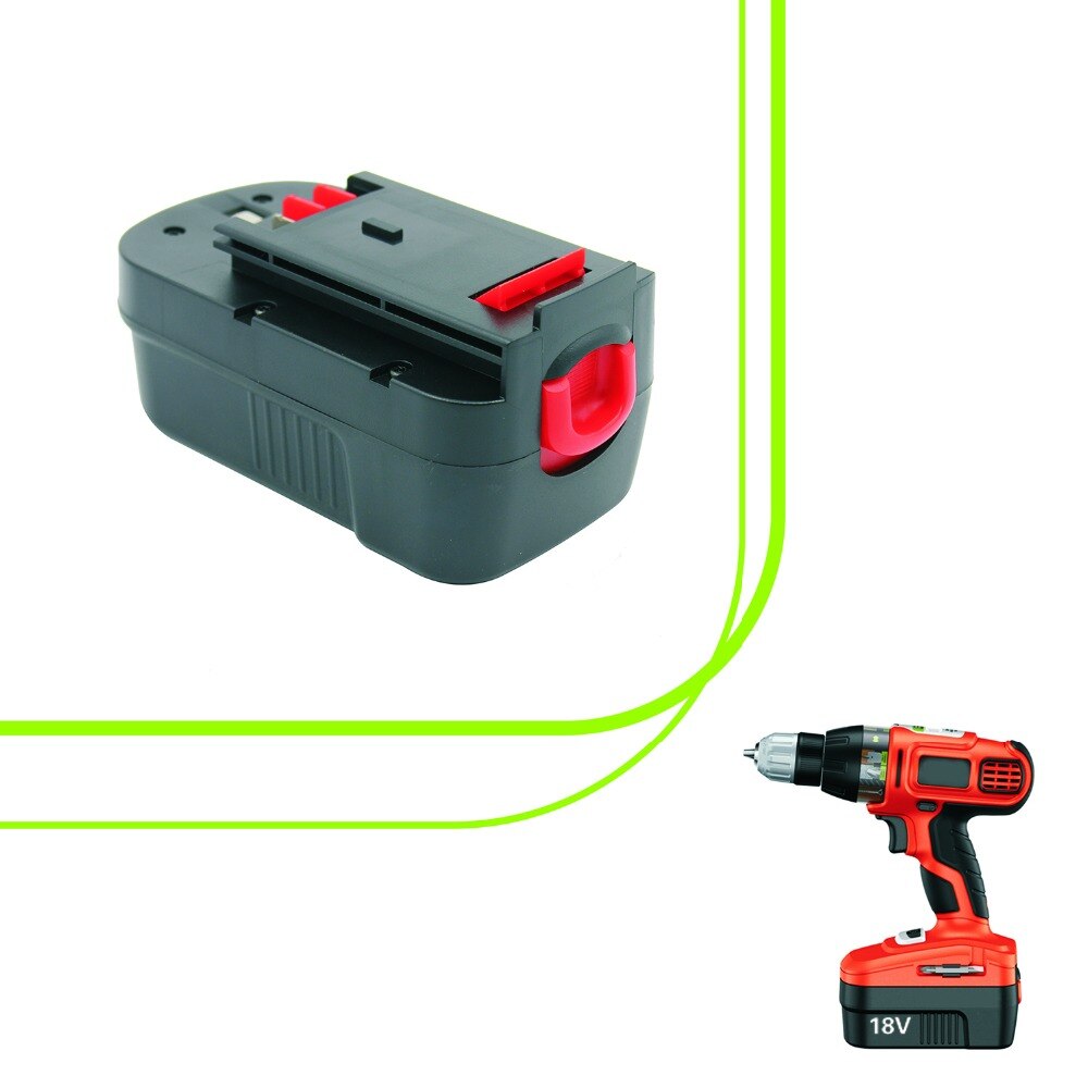 KINSUN Replacement Power Tool Battery 18V 3.0Ah Ni-Mh for Black & Decker Cordless Drill Screwdriver A1718 A18 BD18PSK HPB18