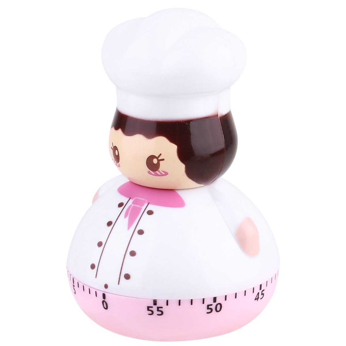 1pc Mechanical Timer Countdown Timer Cooking Timekeeper Reminder for Hotel Restaurant: Pink