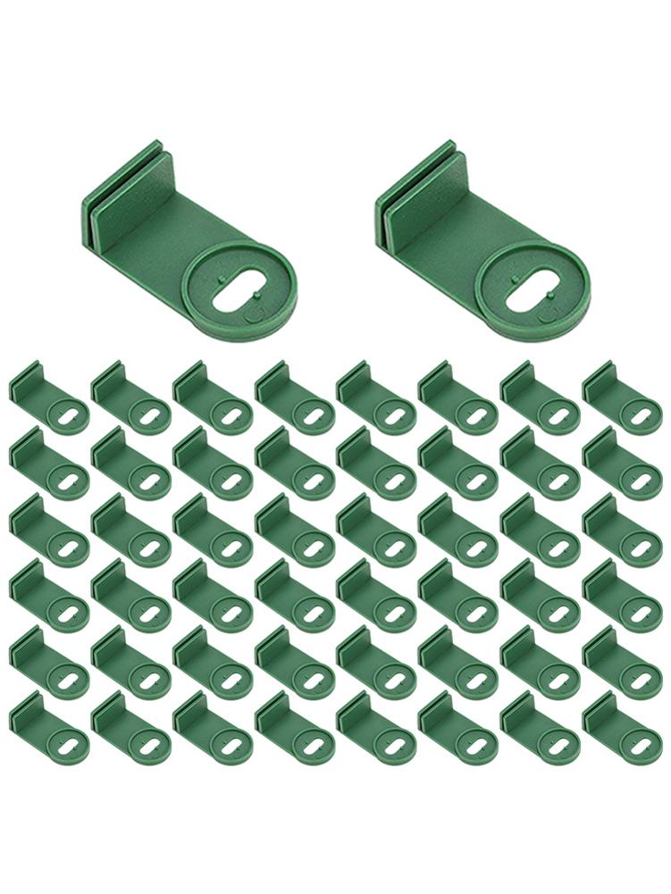 Plastic Greenhouse Fixing Clips 50 PCS Greenhouse Twist Clips Washers Extender Corner Clips Sturdy Durable Clamp For Aluminium