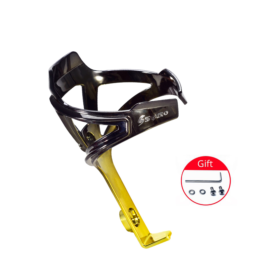 Fahrrad Leichte Flasche Käfige MTB Fahrrad Aluminium Legierung Trinken Wasser Flasche Gestell Reiten Bunte Wasserkocher Halfter Halterung: F