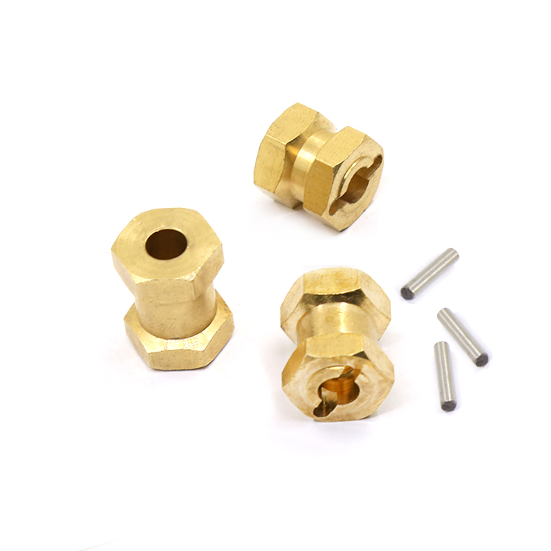 Adaptador de rueda hexagonal de ampliación de eje, 4 Uds., 12mm/15mm/17mm, para coche trepador de control remoto TRX4 RC4WD D90 D110 Axial Scx10 90046 catRC