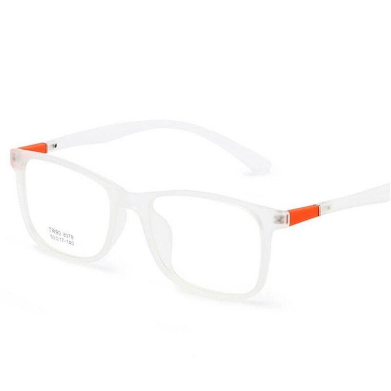 Transparent gelée couleur carré ordinateur lunettes cadre ultraléger TR90 clair miroir littéraire Prescription lunettes femmes hommes