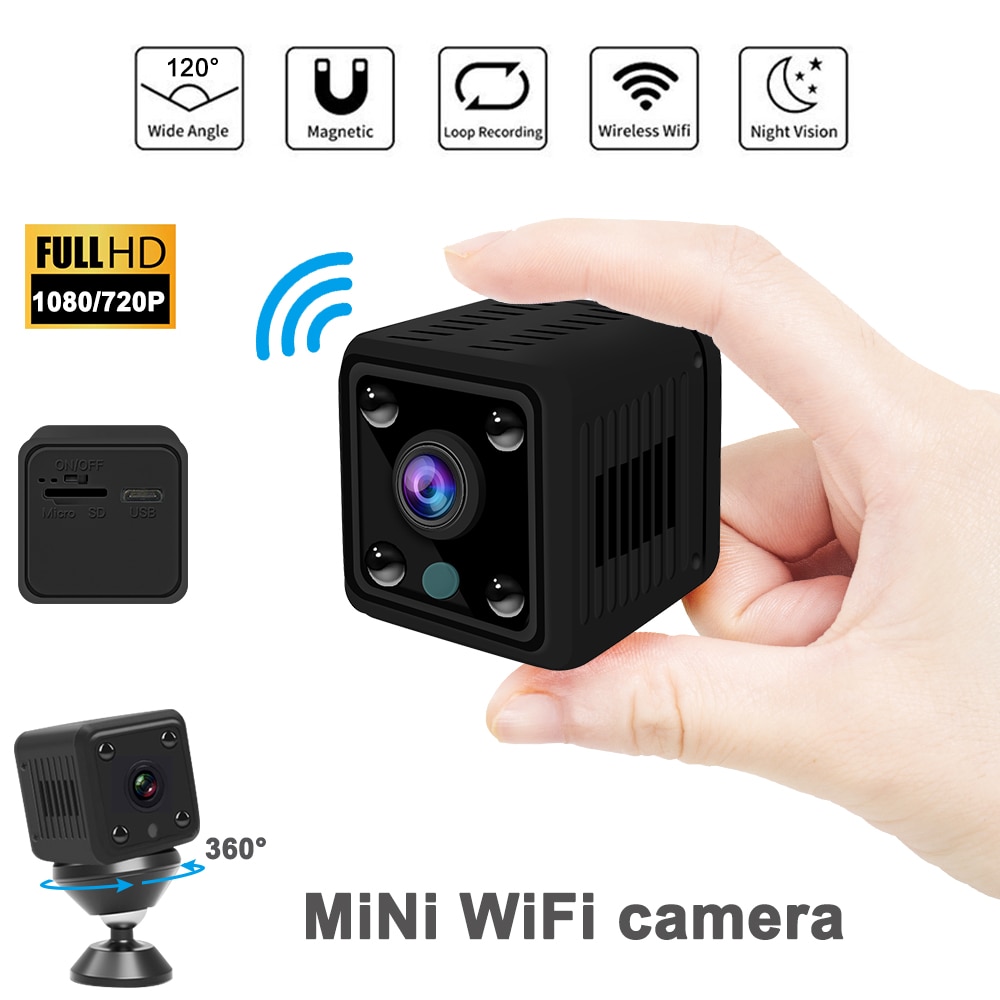 Mini Camera 720 P/1080 P Sensor Nachtzicht WIFI Camera Remote Monitor Kleine Camera Draadloze Bewakingscamera Voor thuis