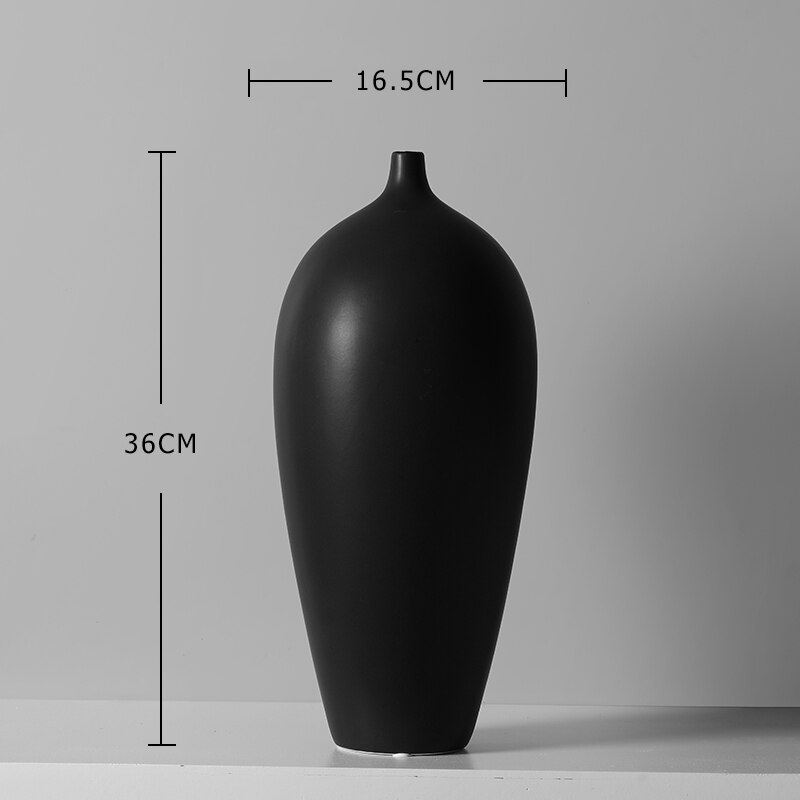 View of Nordic Minimalist Ceramic Vase Home Interior Home ... – Vicedeal