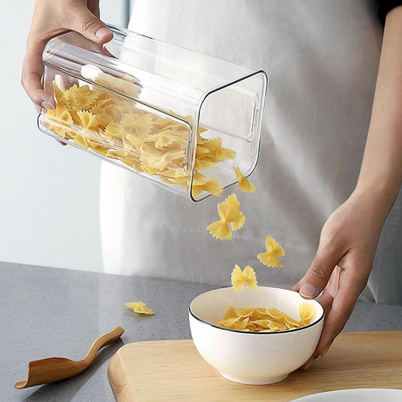Contenedores de almacenamiento de alimentos, latas herméticas, cajas de almacenamiento de plástico, cajas de almacenamiento de alimentos apilables, tanques de almacenaje para nevera de cocina