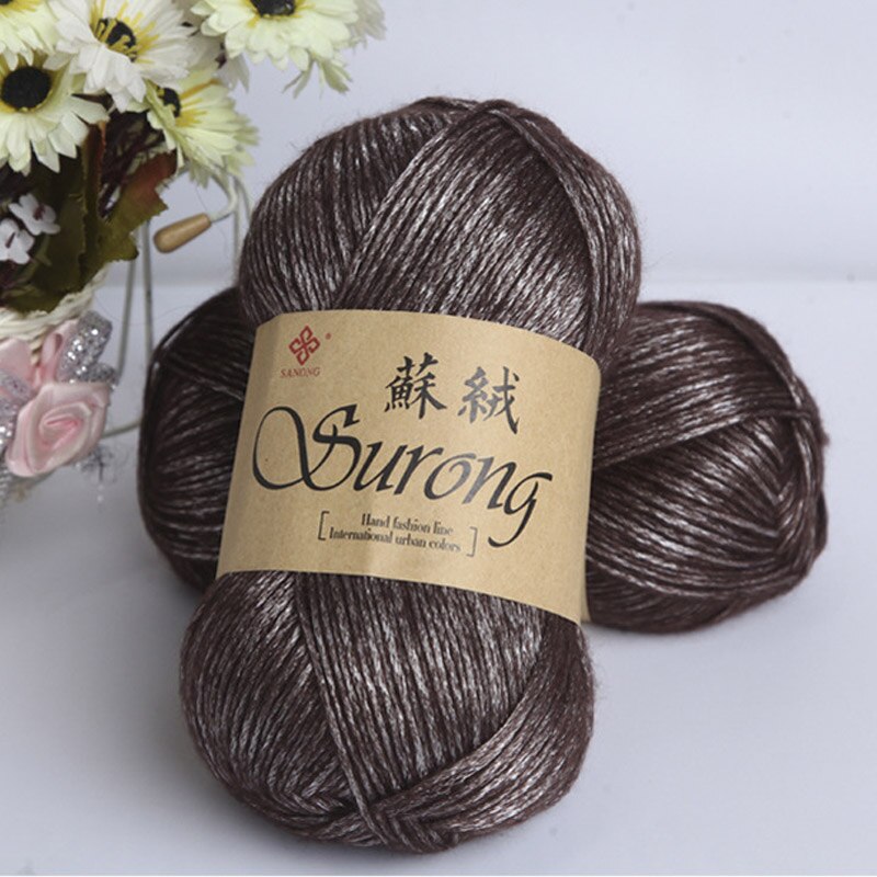 Worsted 100g/ball DIY Blended Thick Yak Yarn Soft Baby Milk Cotton Yarn DIY Weaving Hand Knitting Crochet Thread JM001: 5