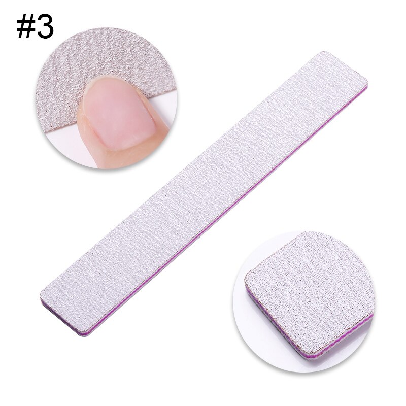 1 Pc sept faces multifonction lime à ongles tampon bleu rose couleurs mélangées meulage ponçage pédicure meulage ponçage outils fichiers