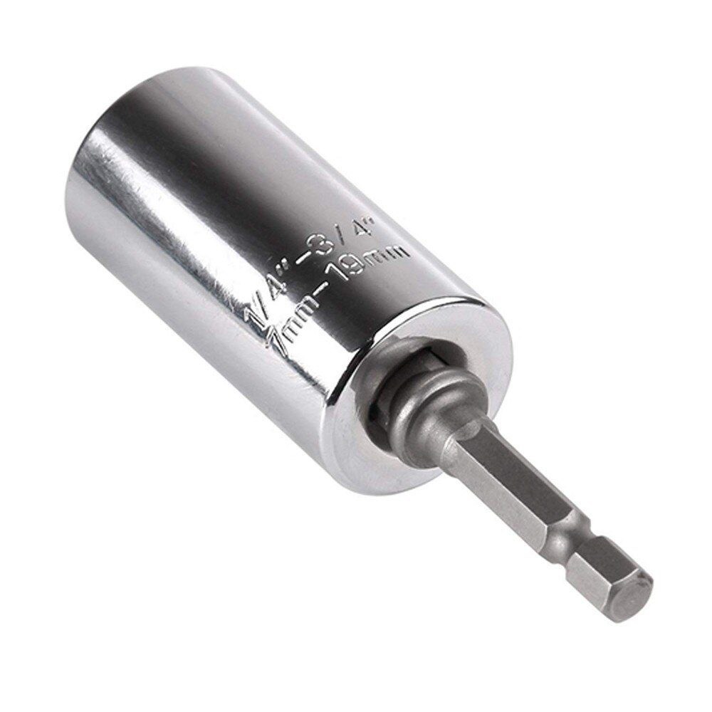 Universal Torque Wrench Set Head Key Sleeve Socket 7-19mm Ratchet Spanner Power Drill Kits Magical Grip Bushing Hand Tools