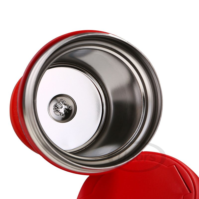 Upors 350ml mattermos med hopfällbar sked 304 rostfritt stål bärbar bento matlåda termoflaska minitermos för mat