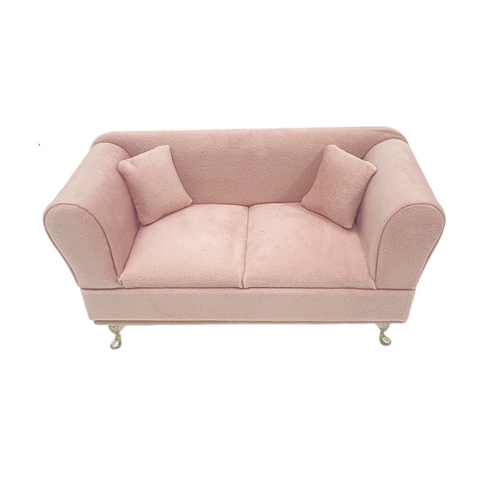 Dutch Velvet Sofa Shaped Jewelry Box Bracelet Mini Couch Earrings Ring Display Stand Luxury with Mirror: PURPLE