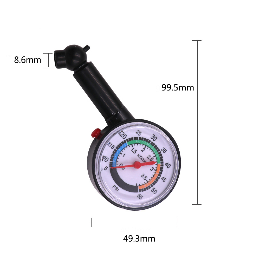Car Tyre Tire Pressure Gauge For Car Auto Motorcycle Truck Bike Dial Meter Vehicle Tester Pressure Tyre Measurement Tool