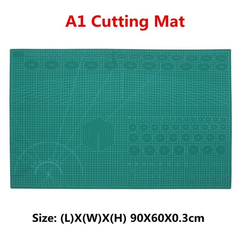 Tapis de découpe en PVC, 3mm, A1, pour Patchwork, auto-guérison, Double impression, planche de Scrapbooking, matelassage artisanal, 60x90cm