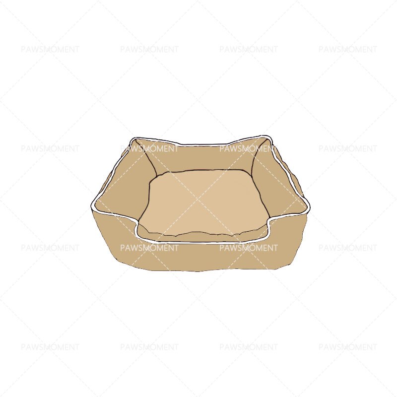 Hond Bedden Voor Kleine Middelgrote Honden Sofa Huis Grote Slaapbank Huis Poedels Nest Slapen Warm Brief Print Bed droshipping PB0064: Brown G / M