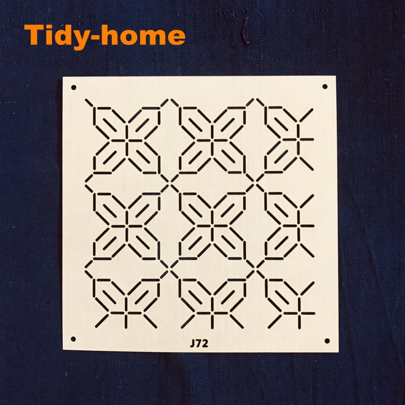 Sashiko Drawing Template Sashiko Stencil Flower Template Sashiko Accessories