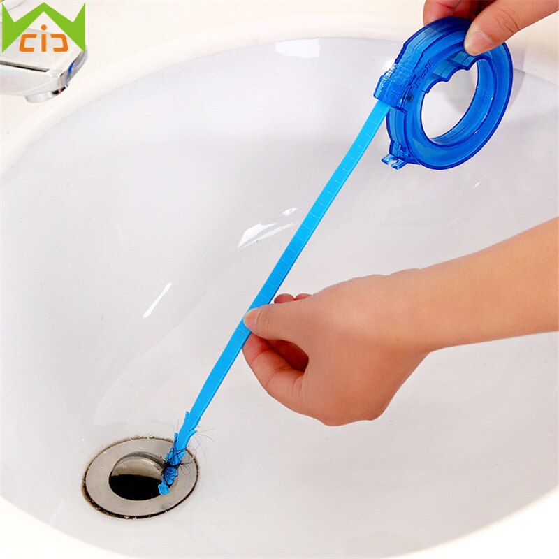 Cleaning Tool Drain Cleaner 43cm Plastic Stretched Drain Pipe Cleaner Kitchen Sink Plumbing Hook Bathroom Household Merchandises