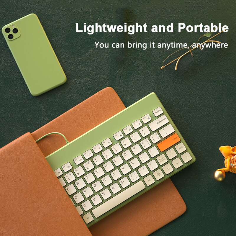 Conjunto de teclado y ratón con cable USB para Macbook, Xiaomi Mini, ratón mágico, Combo silencioso para ordenador portátil