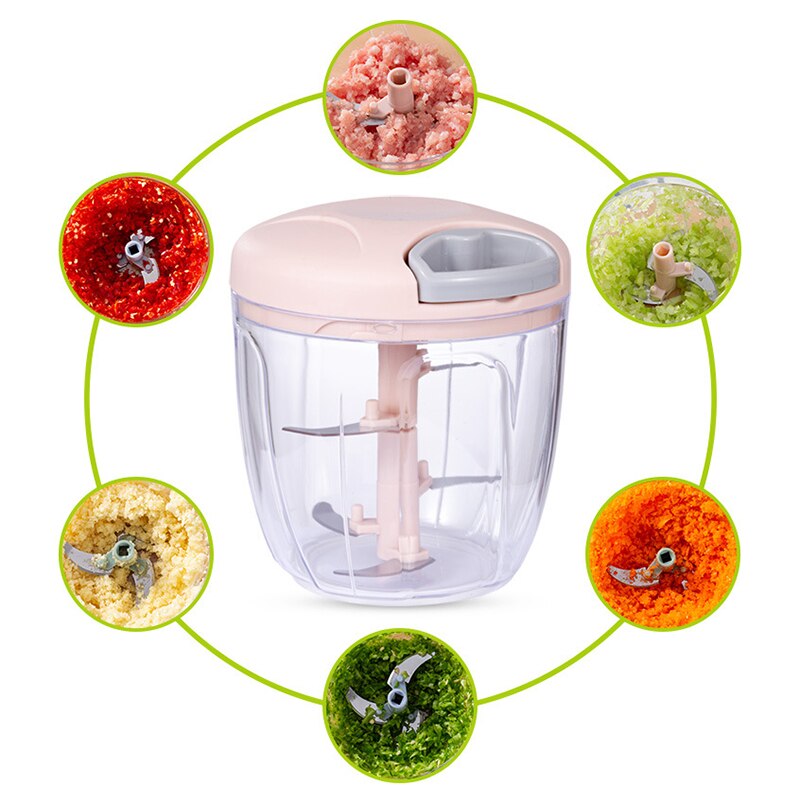 Manual Food Grinder Fruits Vegetable Cutter Mixer Shredder Kitchen Food Chopper Mincer J99Store