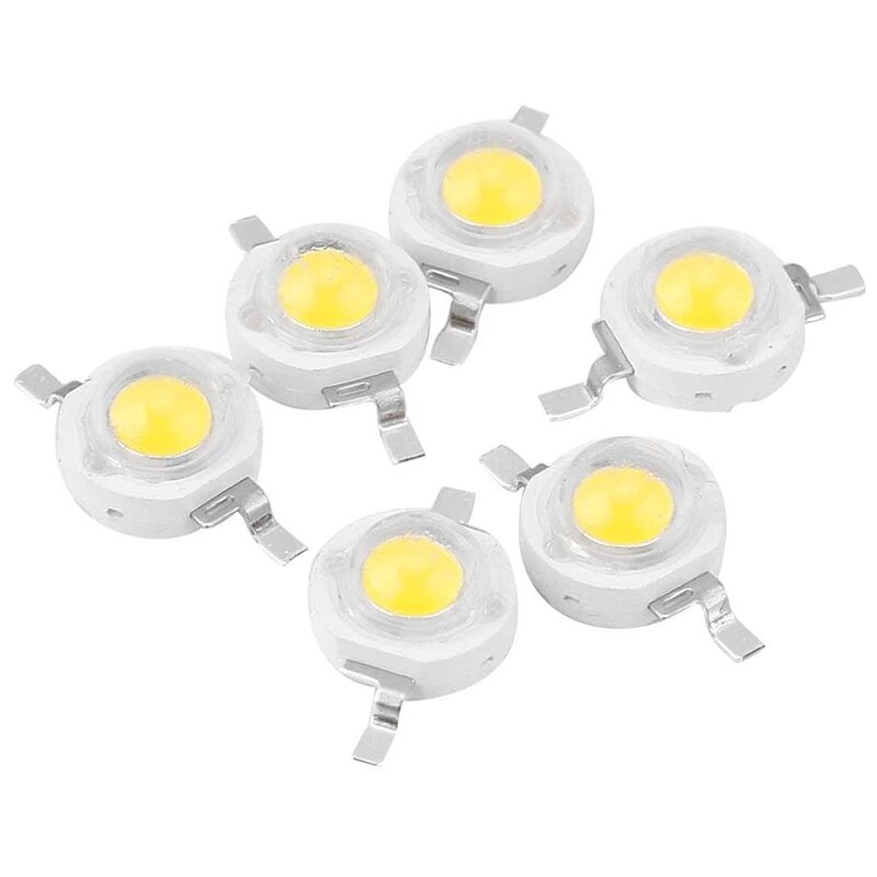 10PCS 1W 3W 5W 10W Small Light Emitting Element Diode LED Light Bead Bright White Warm Lighting Red Yellow Green Blue Light