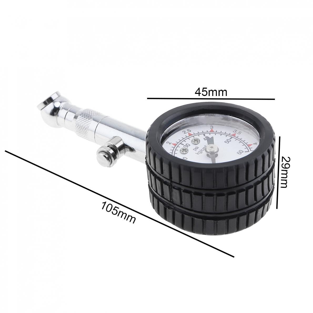 YD-6025 Nauwkeurige Auto Bandenspanningsmeter Meter Auto Bandenspanning Dial Meter Voertuig Tester 0-60 Psi